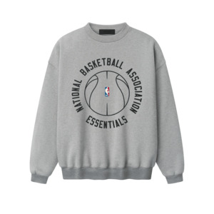 Fear Of God Essentials NBA X Barkley Hendricks Long Sleeve V-Neck Tee Concrete Heather