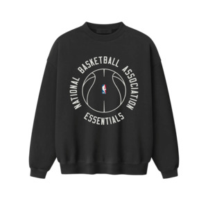 Fear Of God Essentials NBA X Barkley Hendricks 90s Crewneck Faded Black