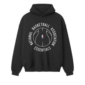 Fear Of God Essentials NBA X Barkley Hendricks 90s Hoodie Faded Black