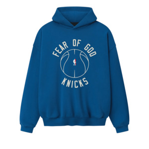 Fear Of God Essentials Knicks X Barkley Hendricks 90s Hoodie Faded Blue