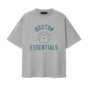 Fear Of God Essentials Celtics X Barkley Hendricks 90s Tee Concrete Heather