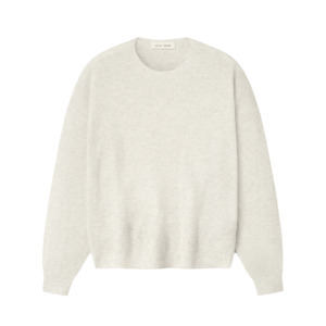 Fear Of God Essentials Signature Waffle 90s Crewneck Sweater Oatmeal Heather