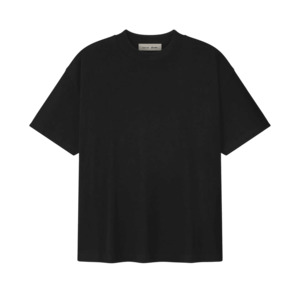 T Shirts: Fear Of God Essentials Signature Essential Tee Vintage Black
