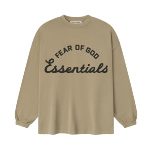 Fear Of God Essentials Training 90s Long Sleeve Tee Faded Dune