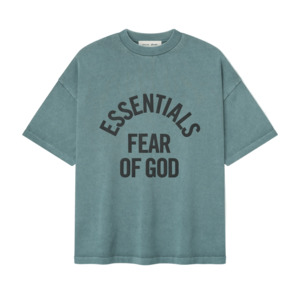 Fear Of God Essentials Campus 90s Short Sleeve Tee Faded Coastal
