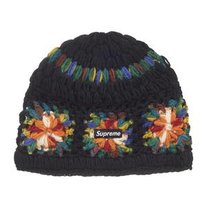 Headwear: Supreme Crochet Beanie (SS25) Black