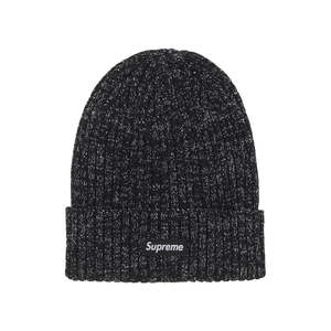 Headwear: Supreme Overdyed Beanie (SS25) Metallic Black