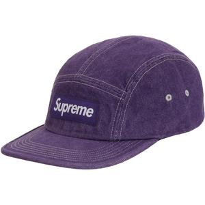 Headwear: Supreme Denim Camp Cap (SS25) Purple
