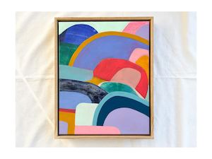 Inge Flinte: "Straight Fax" Original painting by Inge Flinte