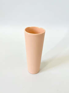 Ceramics Vessels: Coral Porcelain Vessel - One of a Kind Ceramic - Skinny 5.5 x 13.5cm