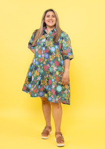 Tops: Jolie Shirt Dress - Whimsy