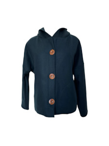 Coats: "Ava" Wool Blend Jacket - Petrol