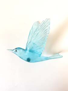 Glassware: Shining Cuckoo / Pipiwharauroa - Pale Copper Blue