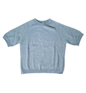 Tops: Cotton/Merino blend "Hansa" Tee - Sky