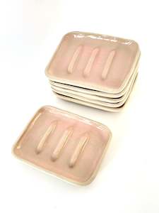 Emma Turner Ceramics: Ceramic Soap Dish - Blush Pink
