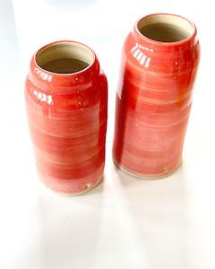 Emma Turner Ceramics: Colour Block Ceramic Vase - Red