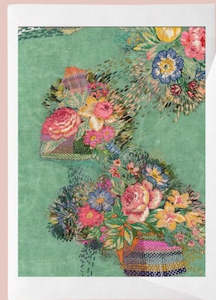 Fleur Woods Art: Card by Fleur Woods - Garden Wanderings - Vintage Roses