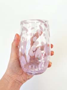 Grinter Glass: Handblown Glass Tumbler - Soft Violet
