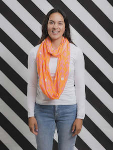 Orange Pop Infinity Scarf