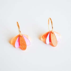 Hagen Co: Happy Hour Earrings - Peach / Pink