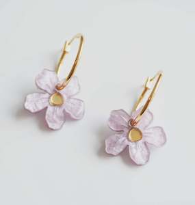 Hagen Co: Wildflower Earrings - Lavender