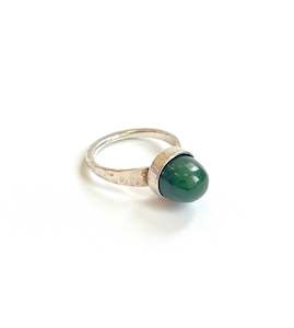 NZ Jade & Stirling silver ‘Bump Ring’ (RI-BU1)