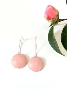 Lovefool Jewellery: Comet Drop Earrings - Light Pink