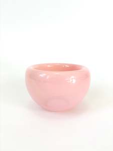 Glassware: Handblown Glass Mini Fulvio Bowl - Pastel Pink