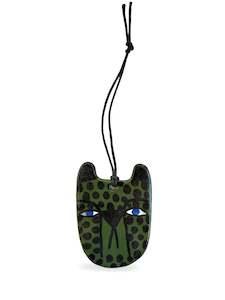 Art: Cheetah Face Dark Green - Ceramic Decoration by Studio Soph