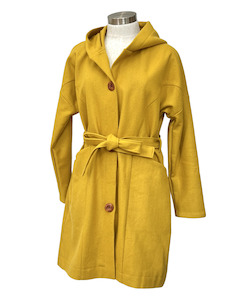 Coats: "Tiggy" Wool Blend Coat - Mustard