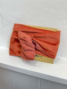 Gerty Brown: Girlband - Burnt Orange Velvet