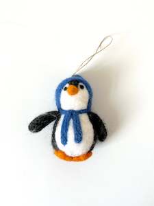 NEW Felted Penguin - Blue