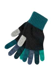 Tempo Possum Merino Gloves - Greens
