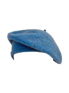 Possum Merino Beret - Light Blue