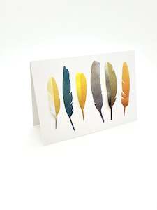 Tinch: Card - Fabric Feathers