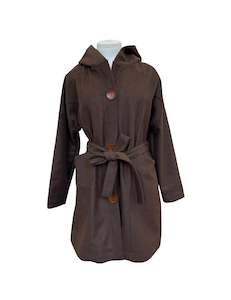 Clothing: "Tiggy" Wool Blend Coat - Chocolate
