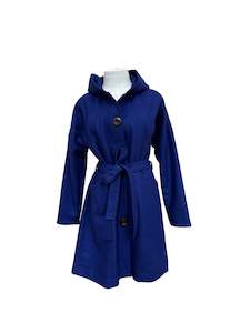 "Tiggy" Wool Blend Coat - Royal Blue