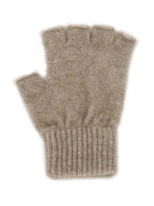 Possum Merino Open Fingered Glove - Natural