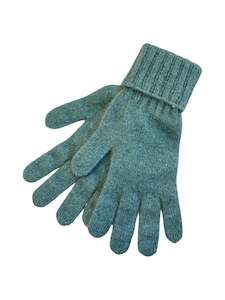Possum Merino Turn Back Gloves - Sage