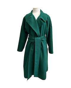 Wool Blend ‘Niki’ Coat - Emerald Green