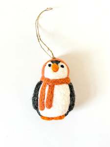 NEW Felted Penguin - Rust