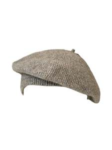 Possum Merino Beret - Natural