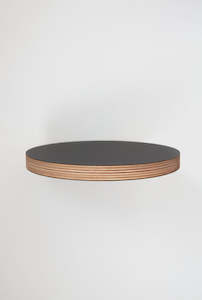 Round Floating Shelf - 150mm - Black
