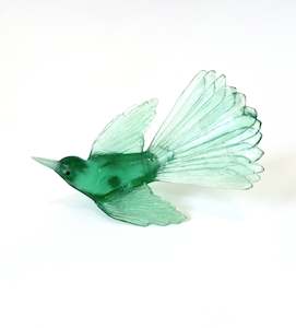 Glass Birds: Fantail / Pīwakawaka - Tourmaline