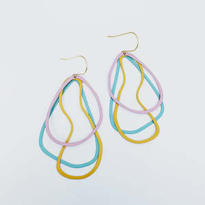Tri-Shape Earrings in Pastels