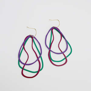 Jewellery: Tri-Shape Earrings in Jewels