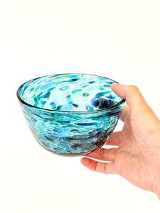 Handblown Glass Lolly Bowl - Ocean