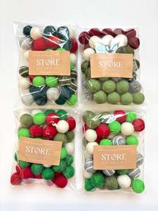 Products: Christmas DIY Pom-Pom Garland Kit - assorted traditional colours Red/Green/White