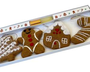 Felt Gingerbread Decoration Set with Fragrance