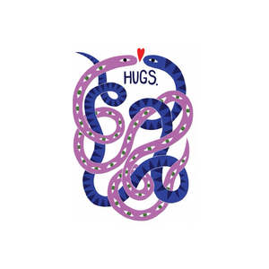 Hugs - illustrated card by Studio Soph